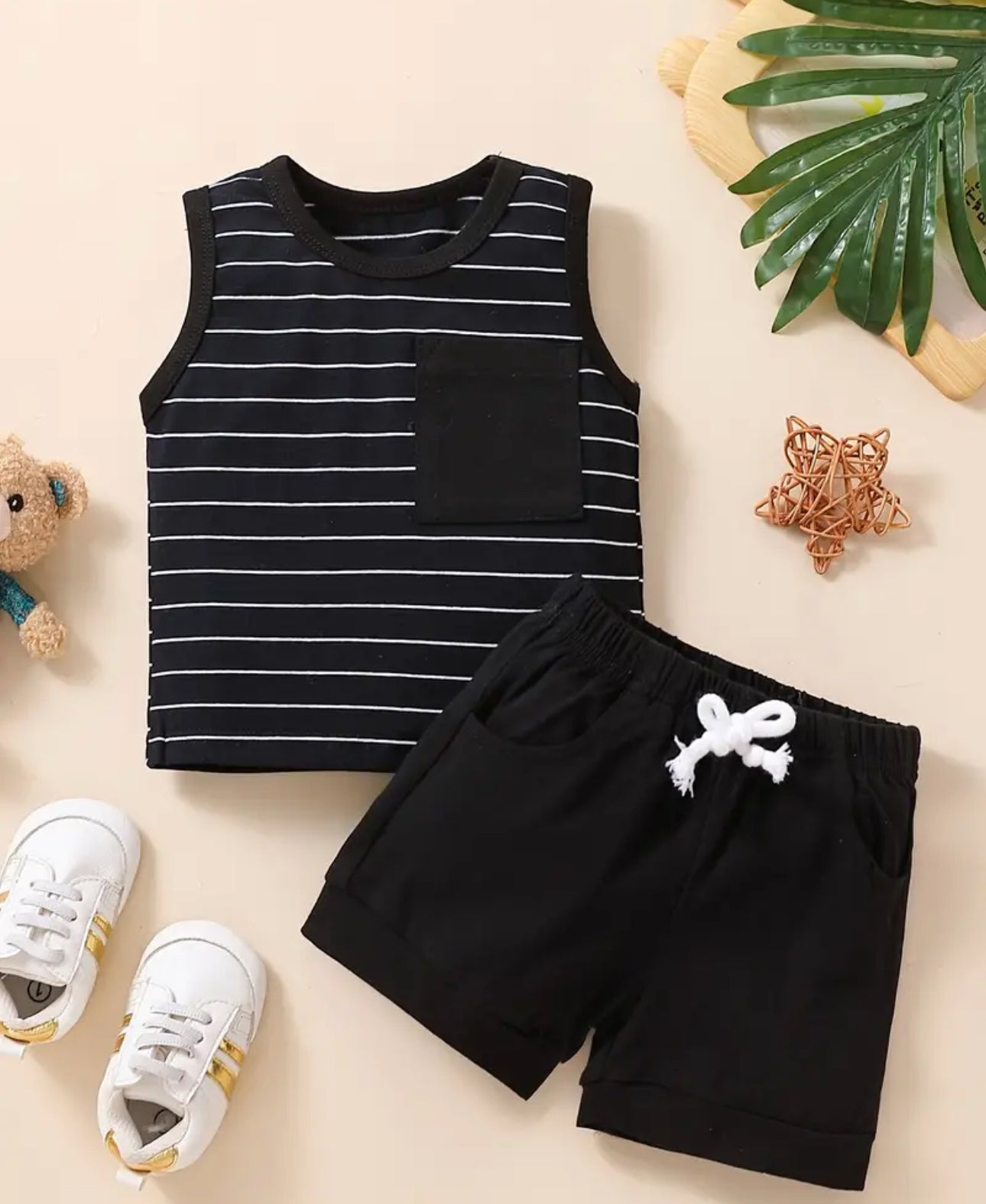 Infant Boys Striped Tank Set