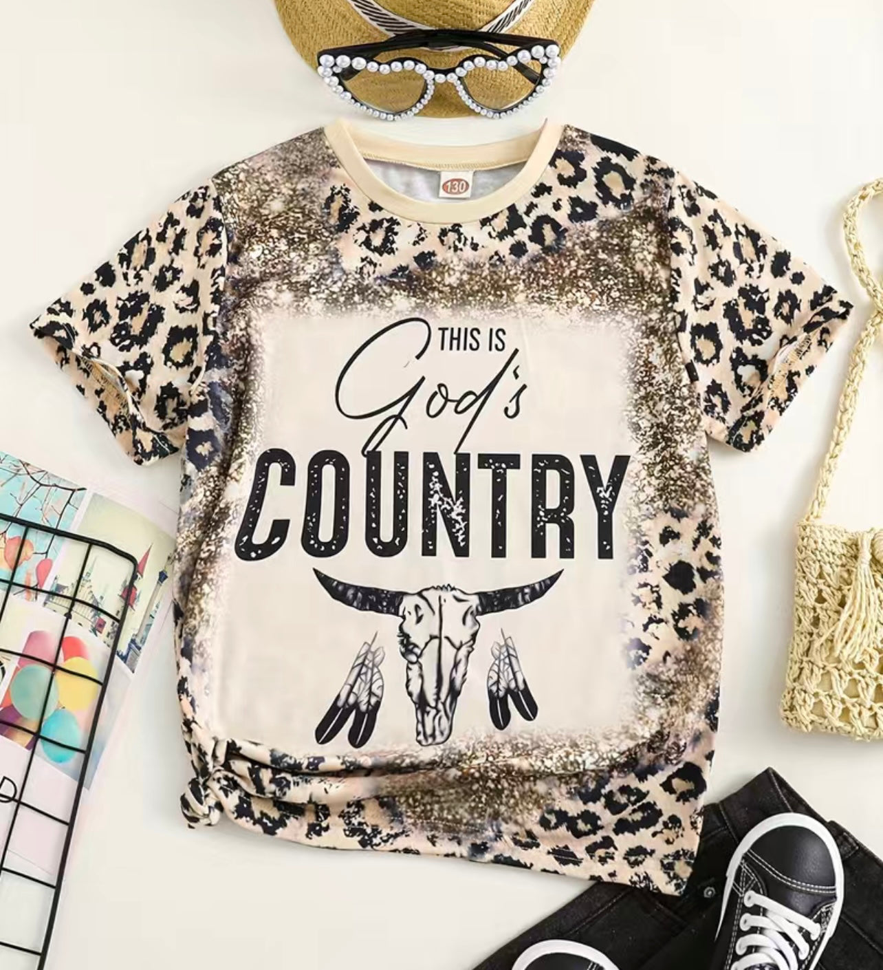 Girls God's Country Tee